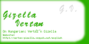 gizella vertan business card